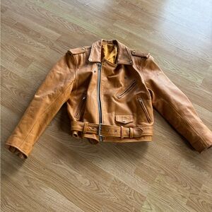 Carmel Leather Biker Jacket
